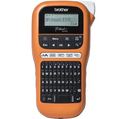 Brother Brother PT-E110VP Címkenyomtató Orange/Black Hordtása nélkül
