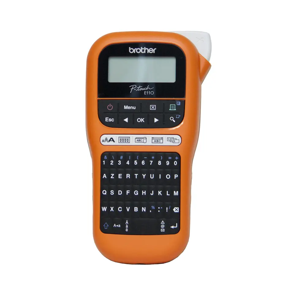 Brother Brother PT-E110VP Címkenyomtató Orange/Black Hordtása nélkül – 4. kép