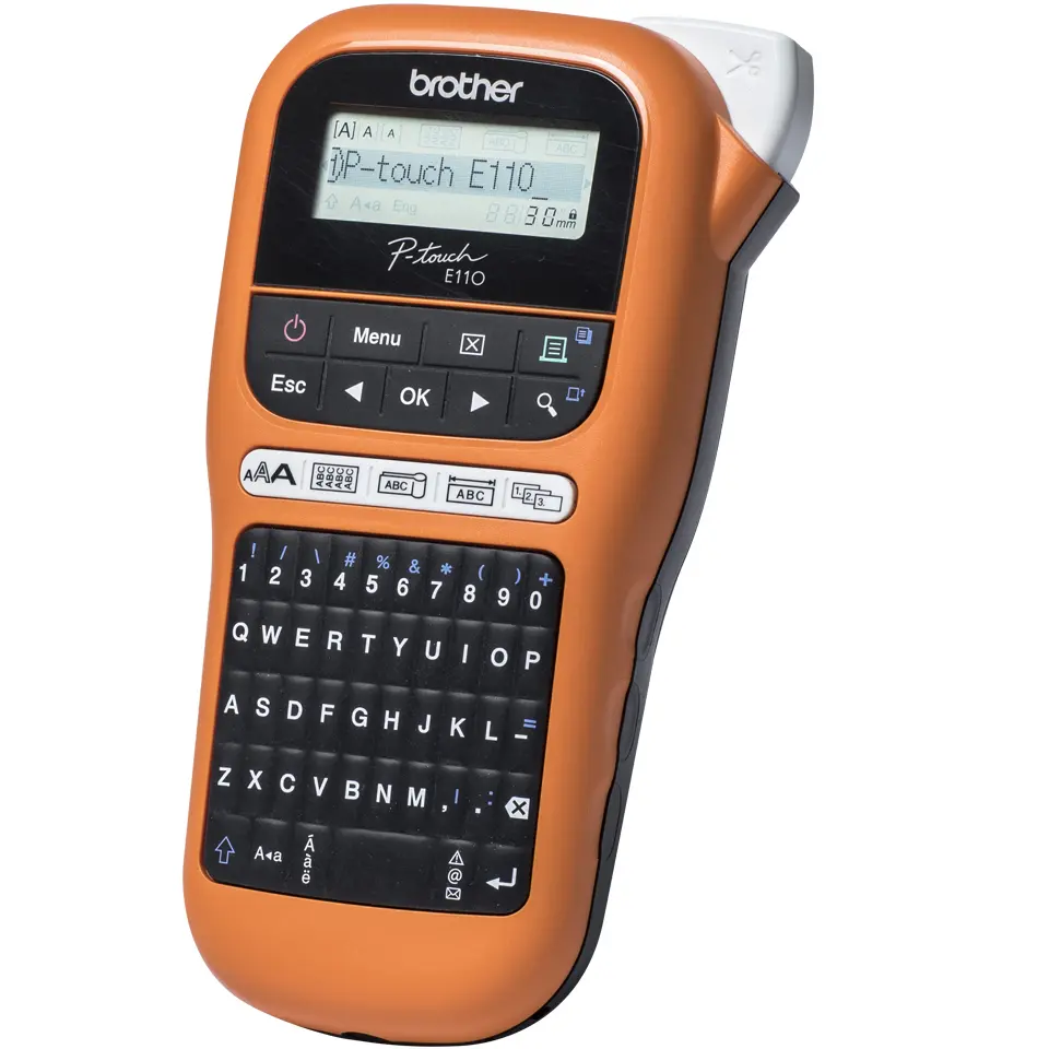 Brother Brother PT-E110VP Címkenyomtató Orange/Black Hordtása nélkül – 7. kép