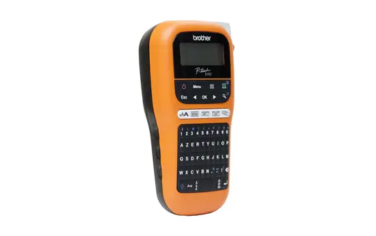 Brother Brother PT-E110VP Címkenyomtató Orange/Black Hordtása nélkül – 8. kép