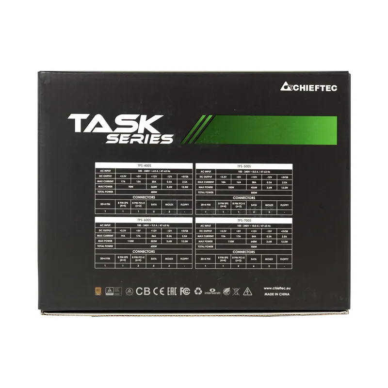 Chieftec 600W 80+ Bronze Task TPS-600S – 3. kép