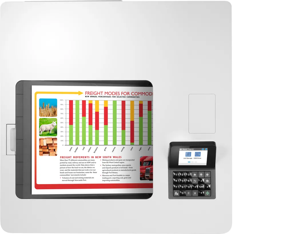 HP Color LaserJet Enterprise M554dn Lézernyomtató – 5. kép