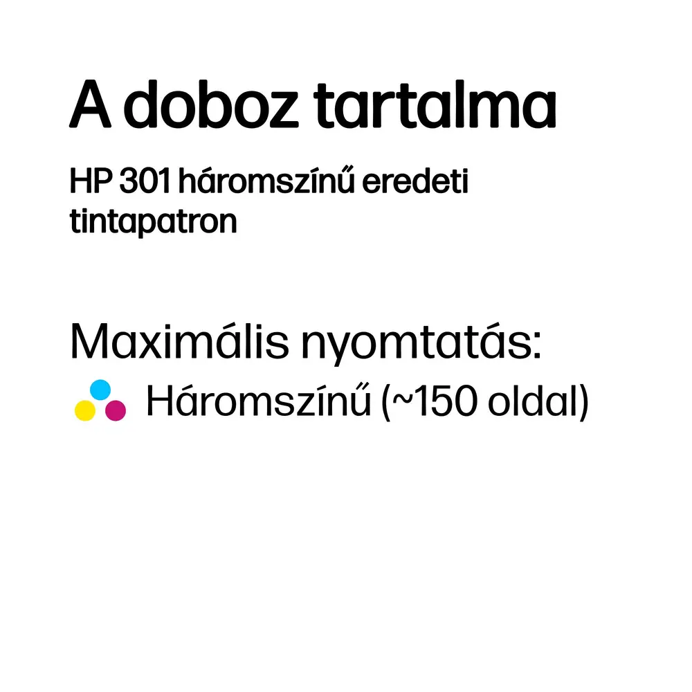 HP CH562EE (301) Colorpack tintapatron – 3. kép