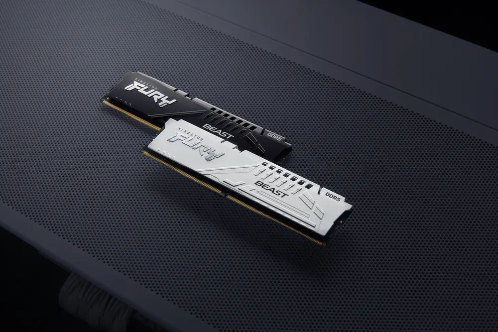 KINGSTON FURY Memória DDR5 16GB 6400MT/s CL32 DIMM Beast White EXPO – 5. kép