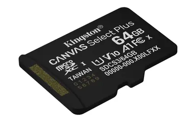 Kingston 64GB microSDXC Canvas Select Plus Gen3 Class 10 UHS-1 A1 V10 adapter nélkül – 2. kép