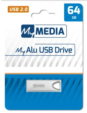 MyMedia 64GB MyAlu USB2.0 Silver – 2. kép