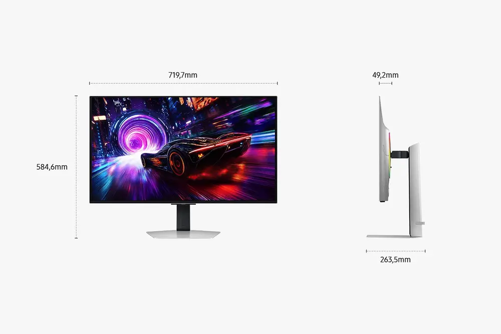 Samsung Odyssey G8 LS32FG810SUXEN gamer monitor – 5. kép