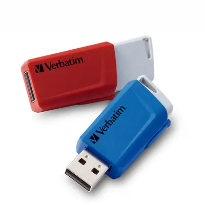Verbatim 32GB Store n Click USB 3.2 Blue/Red (2pack)